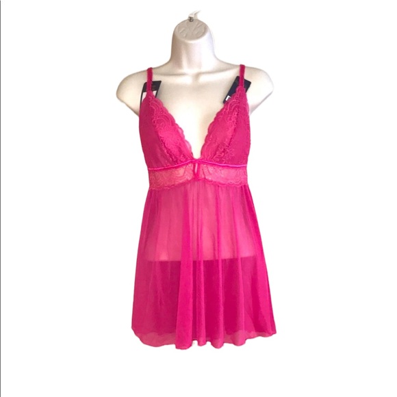 🛍️🛍️🛍️🛍️ Soft cup BABYDOLL Pink (Fuchsia) - Picture 2 of 4
